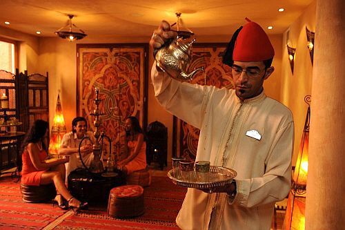 Teehaus in Ungarn in Meses Shiraz afrikanisches Hotel