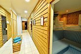 In der Wellnessabteilung des Hotels Irottkö in Köszeg erwarten die Gäste finnische Sauna und Infrasauna